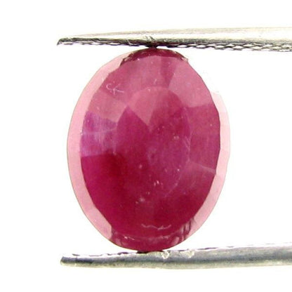 Lustrous 4.35Ct Natural Ruby (Manik) Oval Cut Gemstone for Sun