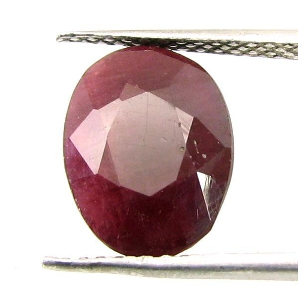 Shinny 7.2Ct Natural Ruby (Manik) Oval Cut Gemstone for Sun