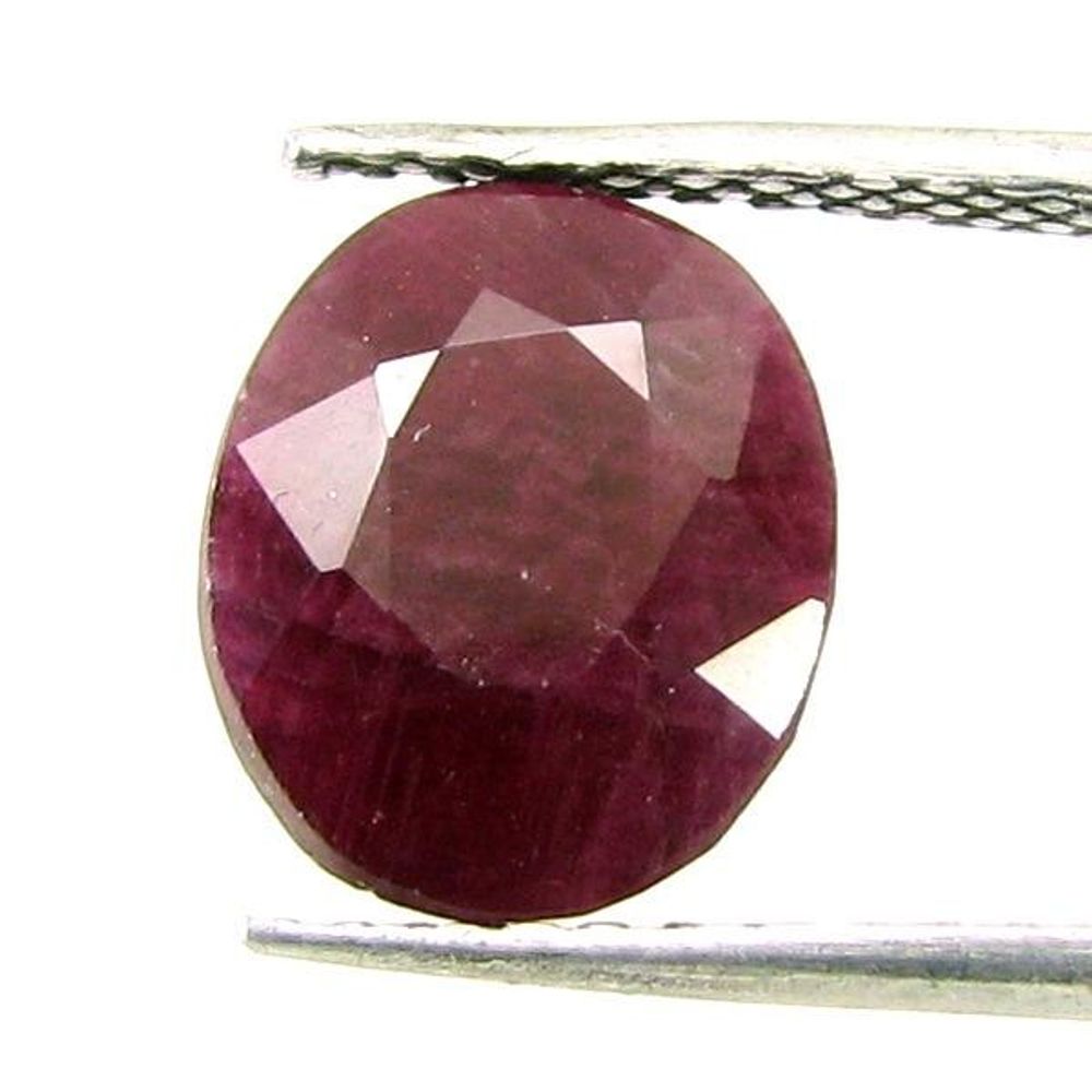 Shinny 5.6Ct Natural Ruby (Manik) Oval Cut Gemstone for Sun