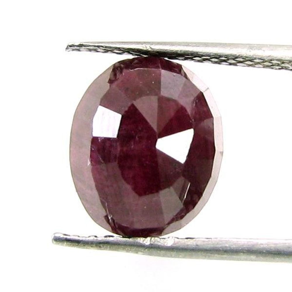 Shinny 5.6Ct Natural Ruby (Manik) Oval Cut Gemstone for Sun