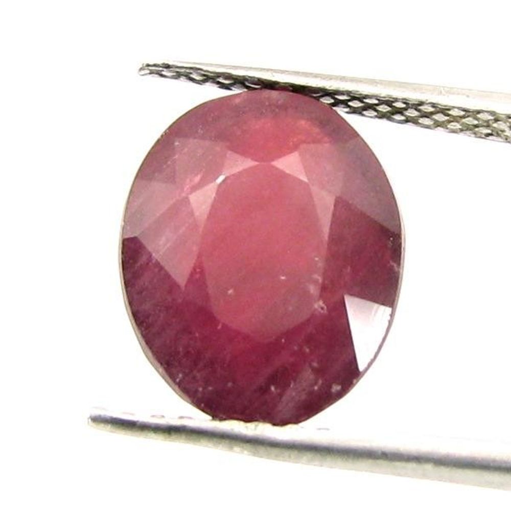 Shinny-5.95Ct-Natural-Ruby-(Manik)-Oval-Cut-Gemstone-for-Sun