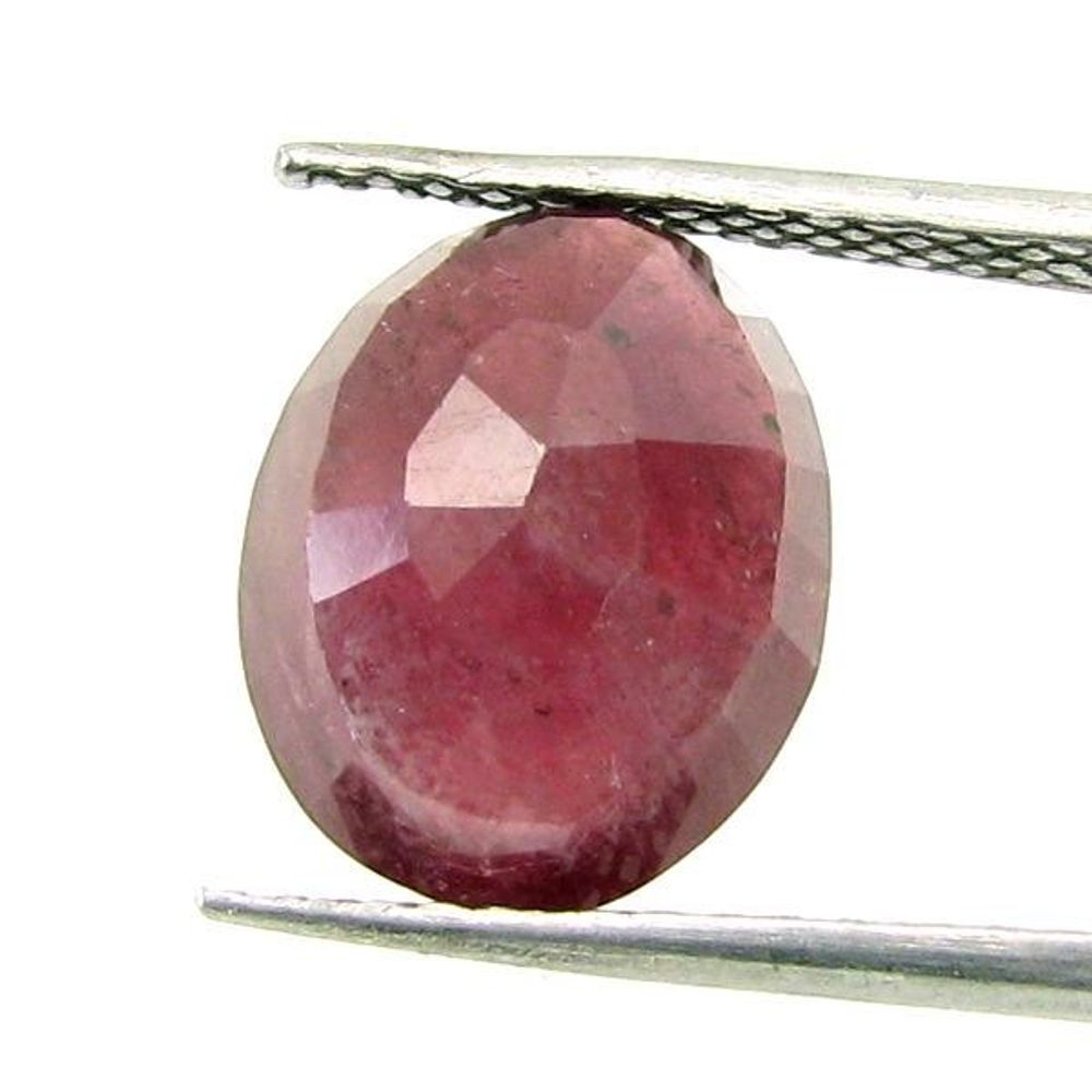 Shinny 5.95Ct Natural Ruby (Manik) Oval Cut Gemstone for Sun