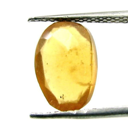 3.15Ct Natural Gomedh Hessonite Oval Cut Rashi Gemstone