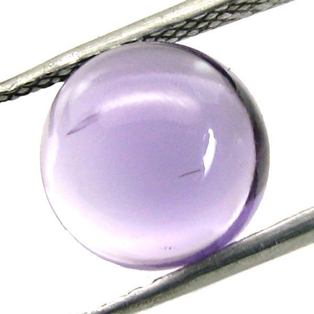 4.4Ct Natural Amethyst (Katella) Round Cabochon Gemstone