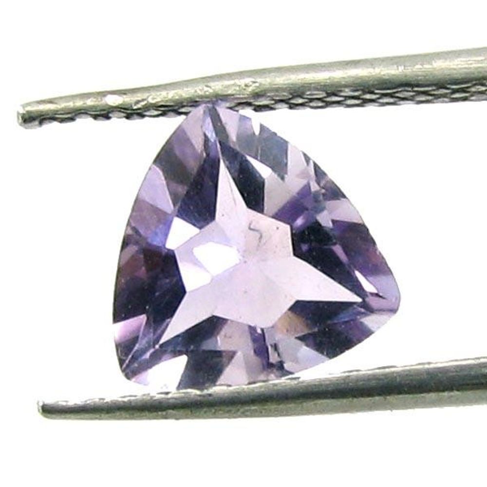 1.5Ct Natural Amethyst (Katella) Triangular Faceted Gemstone