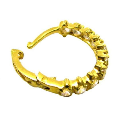 Piercing Nose Hoop Ring 14k Yellow Gold