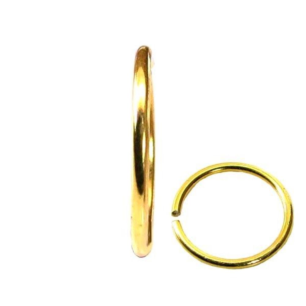 Amazon.com: Gold Plain Nose Ring - 14K gold Filled 18 Gauge Simple Nose Hoop  For Women - 8mm Handmade Dainty Nose Hoop Rings : Handmade Products