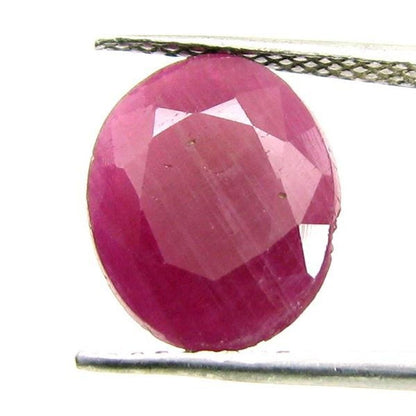 5.7Ct Natural Untreated Ruby (MANIK) Oval Cut Rashi Sun Gemstone