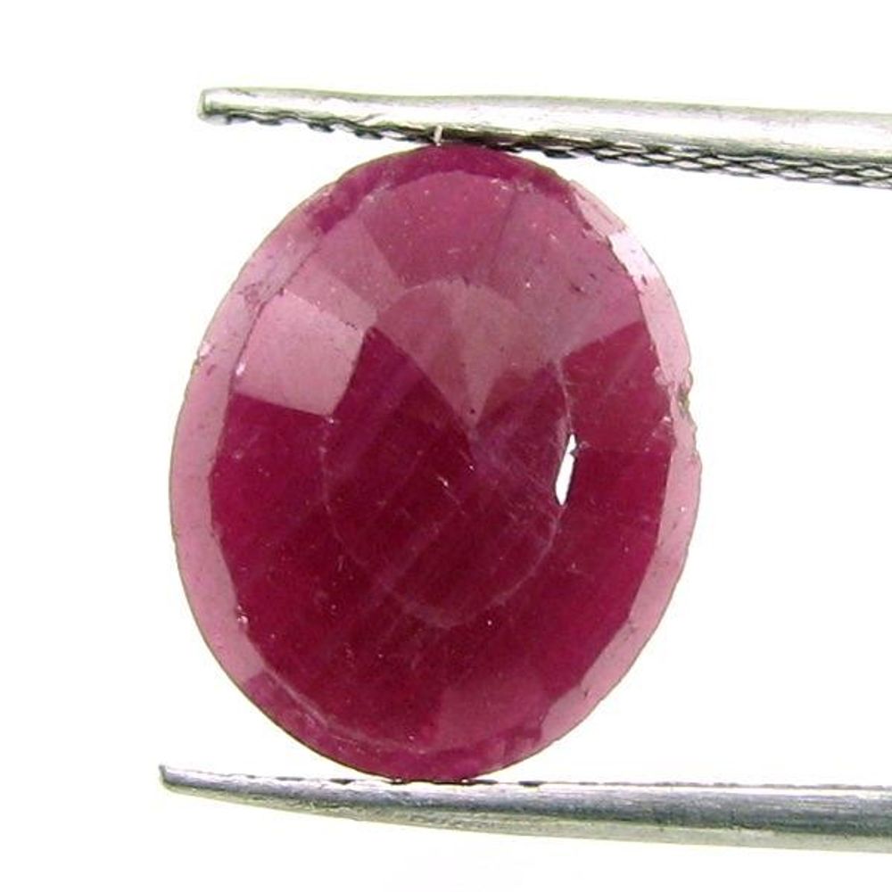 5.7Ct Natural Untreated Ruby (MANIK) Oval Cut Rashi Sun Gemstone