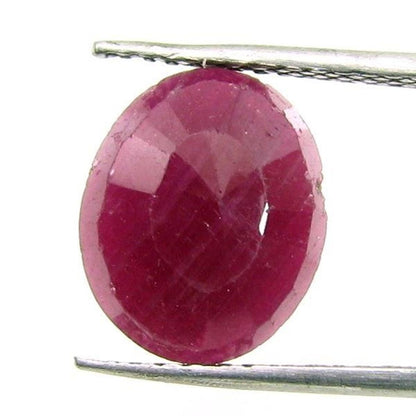 5.7Ct Natural Untreated Ruby (MANIK) Oval Cut Rashi Sun Gemstone