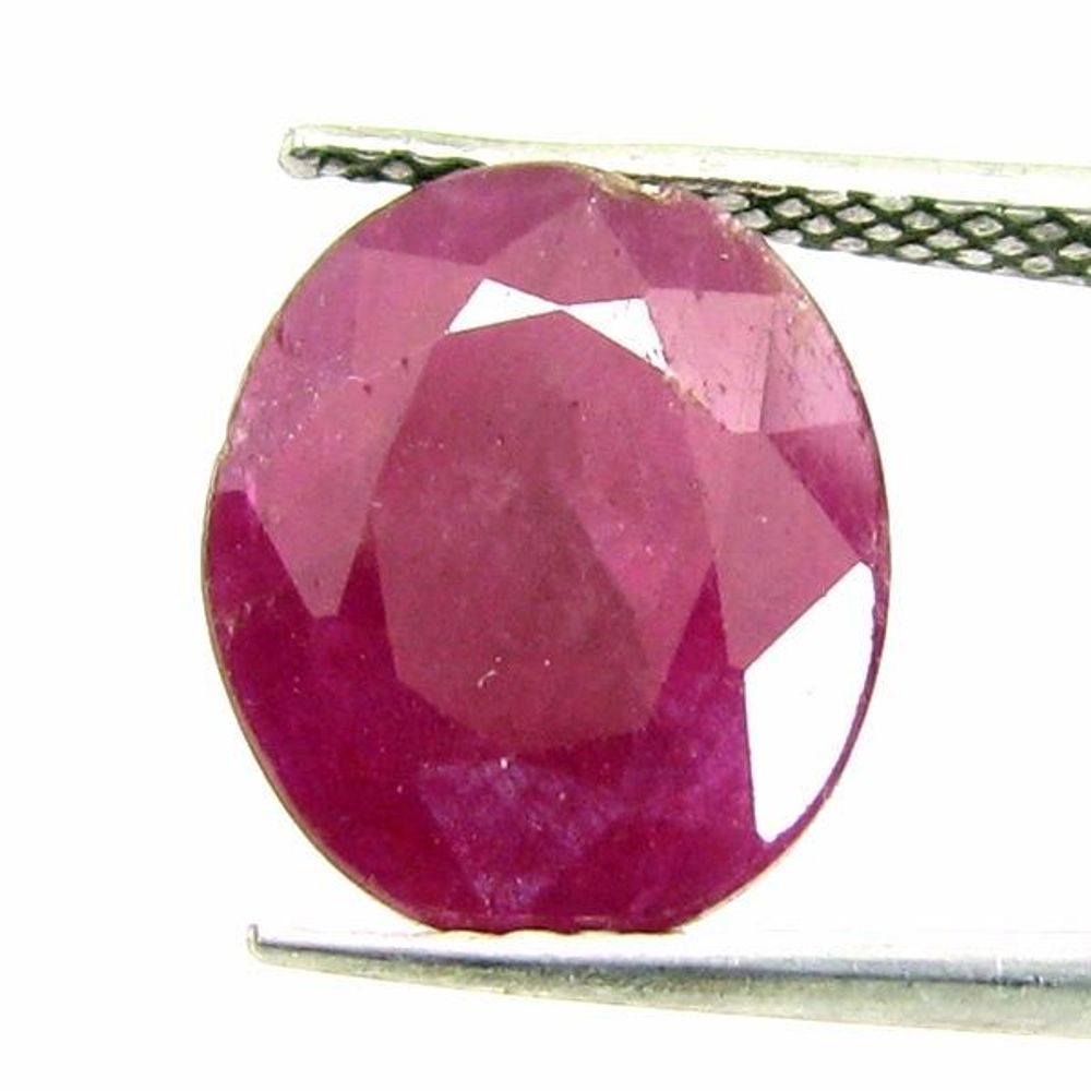 6.2Ct Natural Untreated Ruby (MANIK) Oval Cut Rashi Sun Gemstone