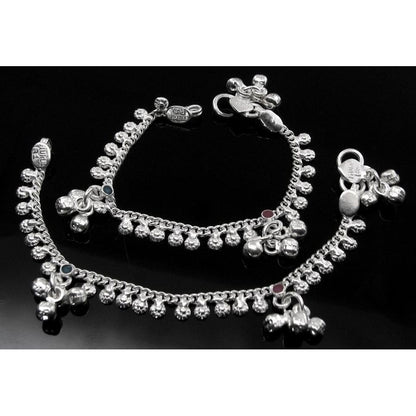 Real Silver Kids Anklets (Pajeb)  5"