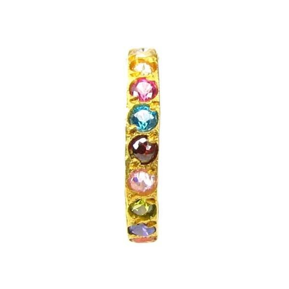 Multicolor CZ Nath for indian women