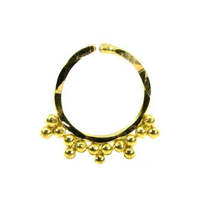 Luxurious Piercing Real 22k Yellow Gold