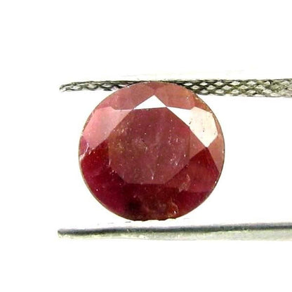 3.25Ct Natural Untreated Ruby (MANIK) Round Cut Rashi Sun Gemstone