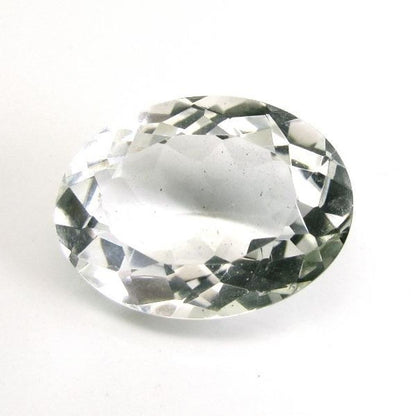 44.2Ct Natural White Crystal Quartz Oval Cut Gemstone