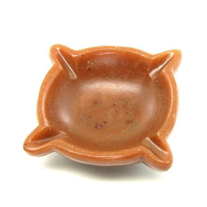 Orange Agate Gemstone Carved oil lamp diya