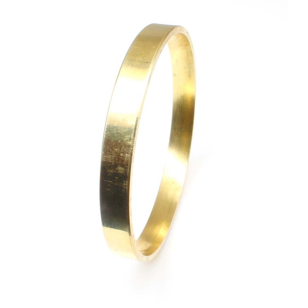 flat-wide-unisex-brass-bangle-bracelet-kada-6.4mm