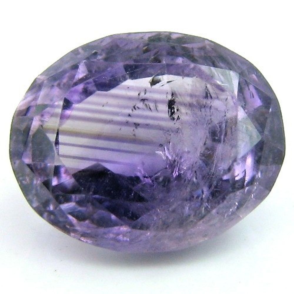 7.1CT Natural African Amethyst SI Oval Faceted Purple Gemstone