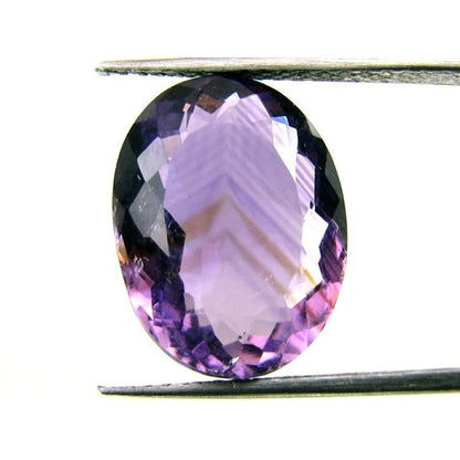 Certified 18.23Ct Natural Amethyst (Katella) Cushion Checker Faceted Gemstone