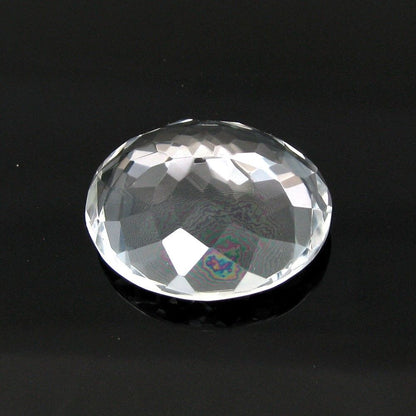 39.3Ct Natural White Crystal Quartz Oval Cut Gemstone