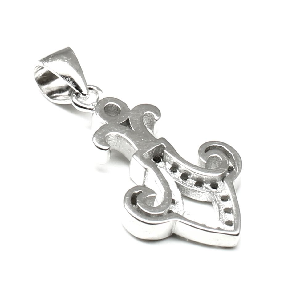 Platinum Finish Pure 925 Sterling Silver Pendant