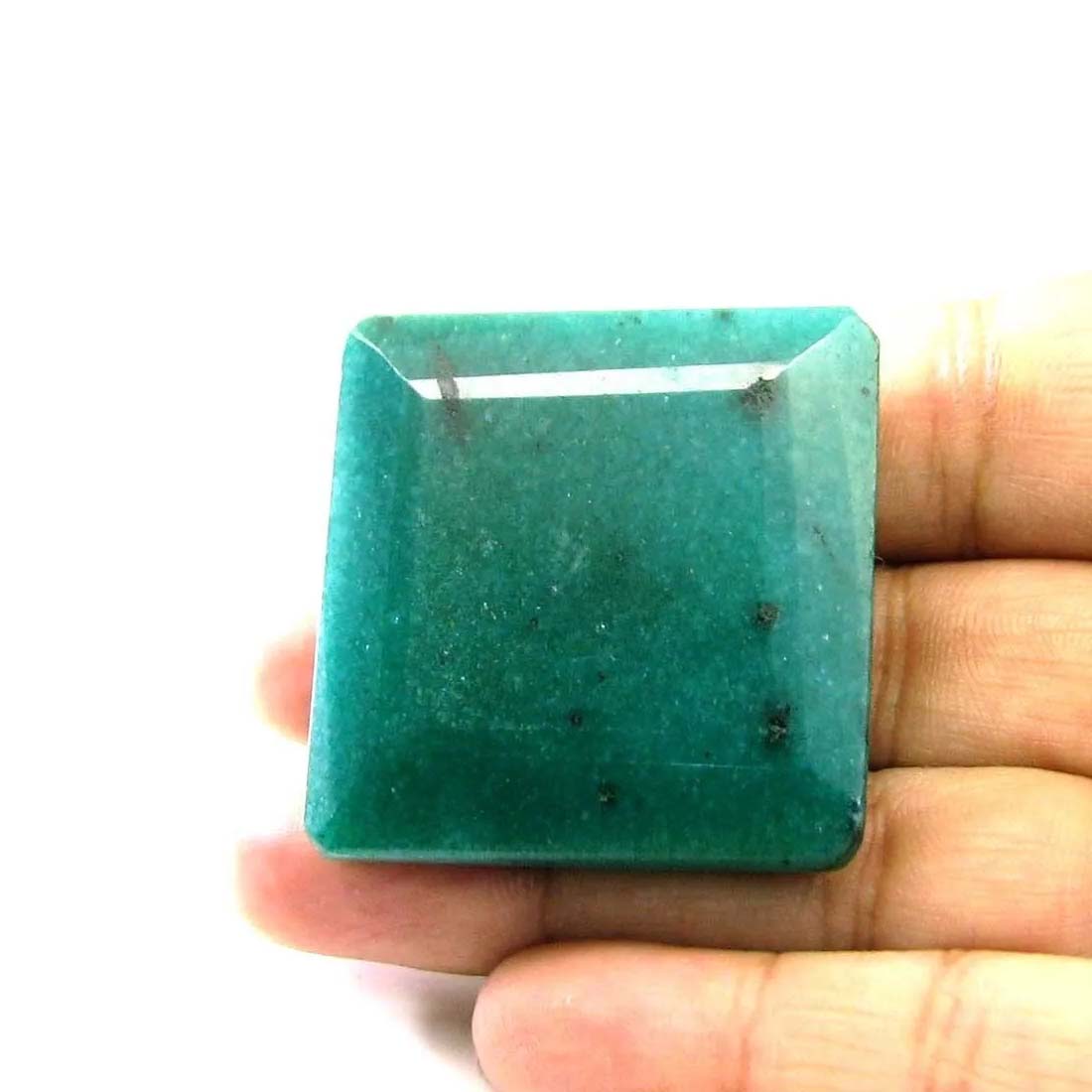 Huge 191.7Ct Natural Brazilian Green Quartz Gemstone in Emerald Color Rectangle