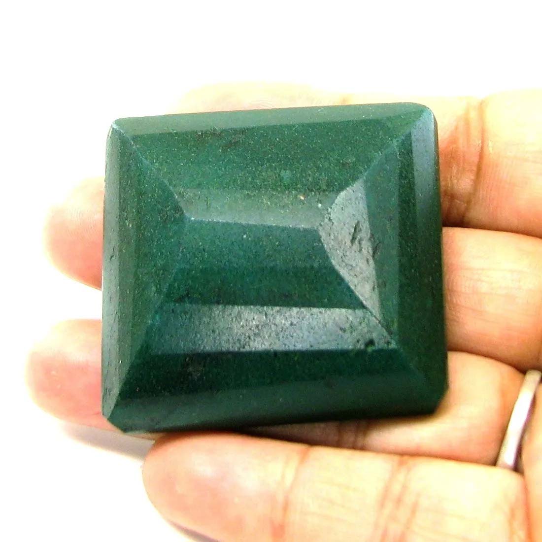 Huge 211.2Ct Natural Brazilian Green Quartz Gemstone in Emerald Color Rectangle