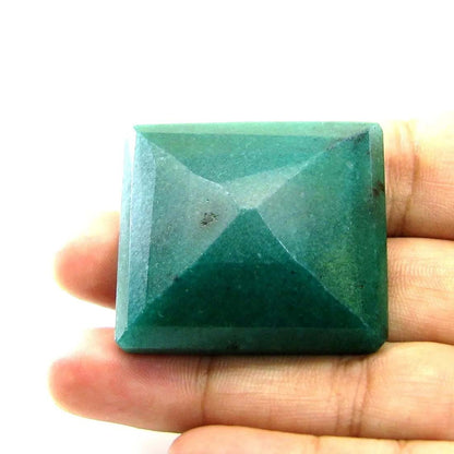 Huge 176.2Ct Natural Brazilian Green Quartz Gemstone in Emerald Color Rectangle