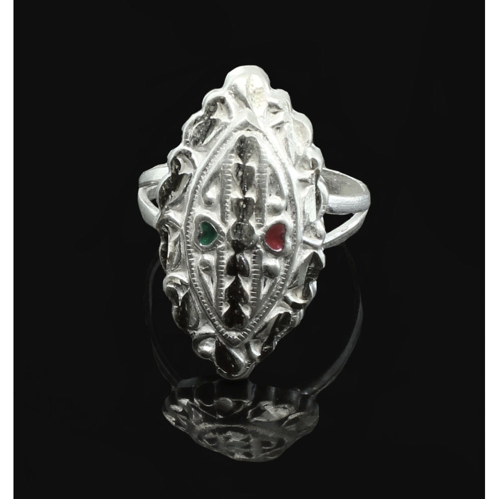 Silver Oval Plain Model Claret Red Agate Gemstone Men Ring » Anitolia