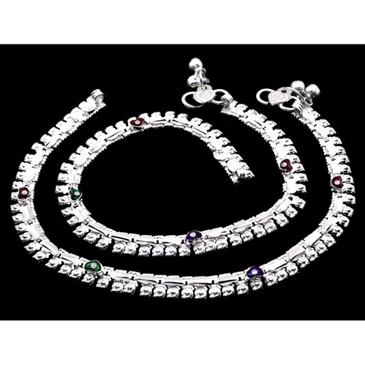 indian-payal-ankle-bracelet-foot-band-women-anklets-silver-plated-10.2quot-5885