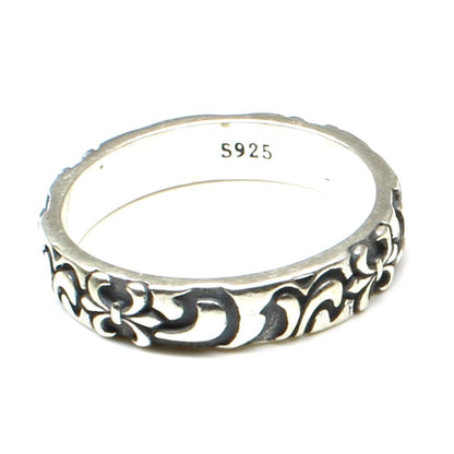 Solid Style 925 Sterling Silver Ring