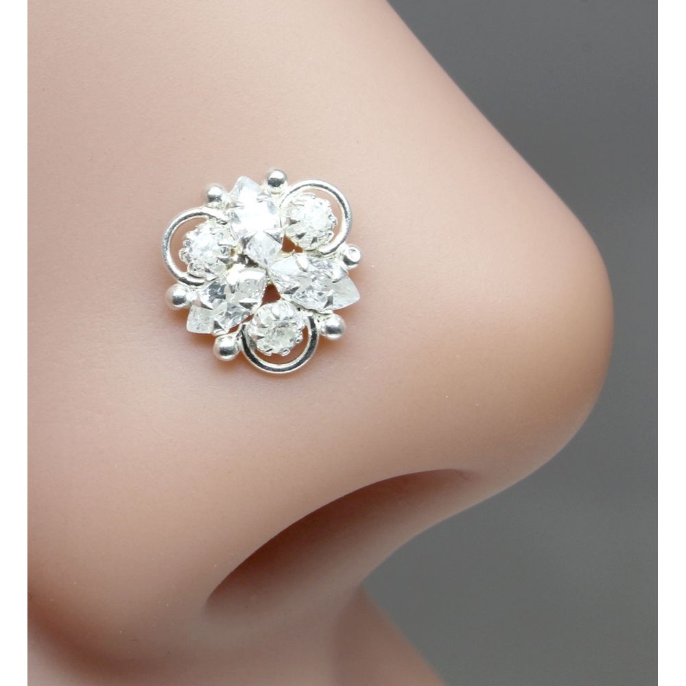 ethnic-indian-925-sterling-silver-white-cz-studded-corkscrew-nose-ring-22g-8276