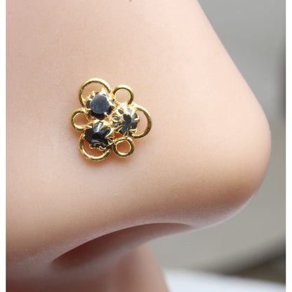 Gold filled Nose Stud push pin nose ring