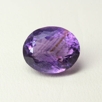 9.5Ct Natural Amethyst (Katella) Oval Faceted Purple Gemstone