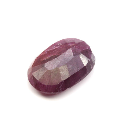 Certified 7.26Ct Natural Untreated Ruby (Manik) Oval Rashi Sun Gemstone