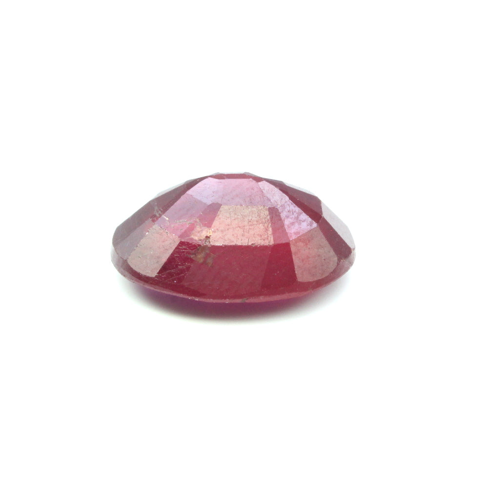 Certified 4.42Ct Natural Untreated Ruby (Manik) Oval Rashi Sun Gemstone