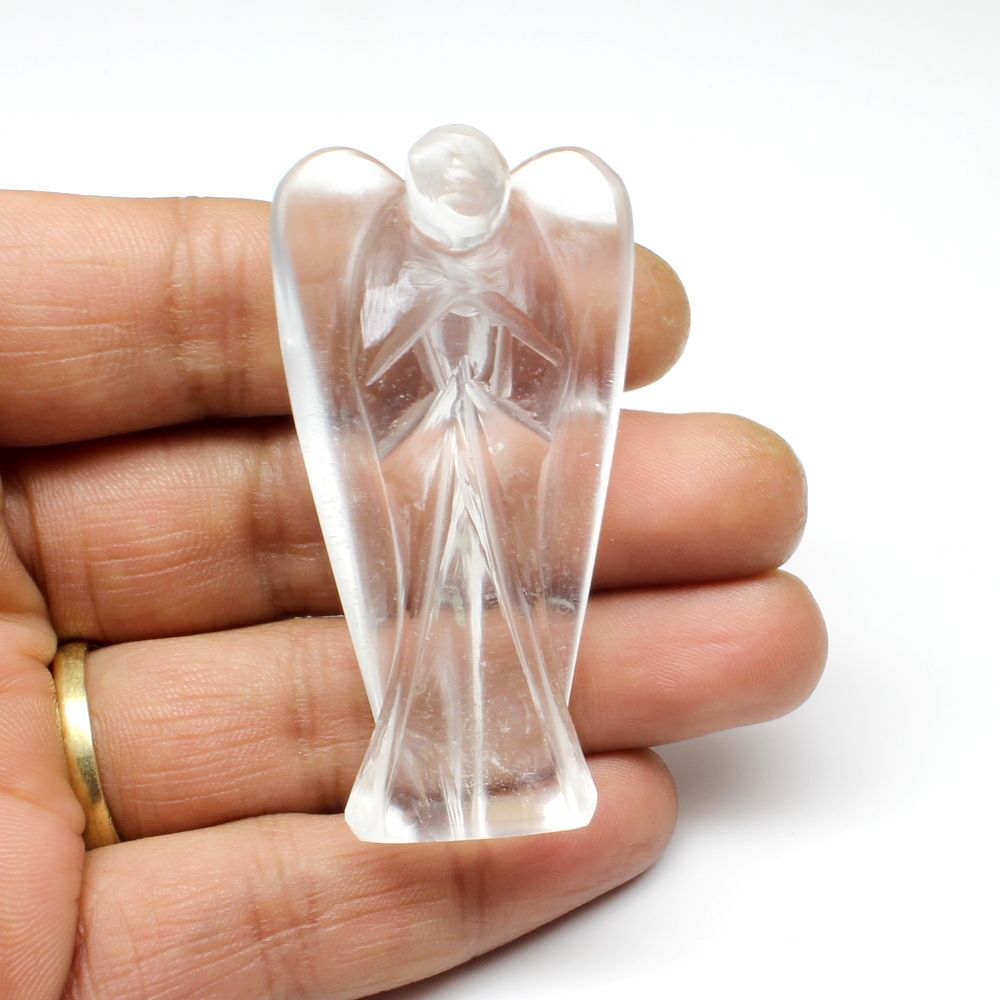 Crystal Quartz Carved Angel Healing Reiki