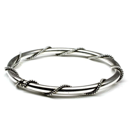 Silver Bangle Hollow Kids Bracelet