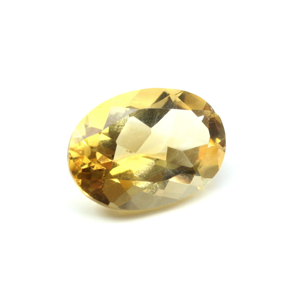 Certified 5.42Ct Natural Yellow Citrine (Sunella) Oval Faceted Gemstone