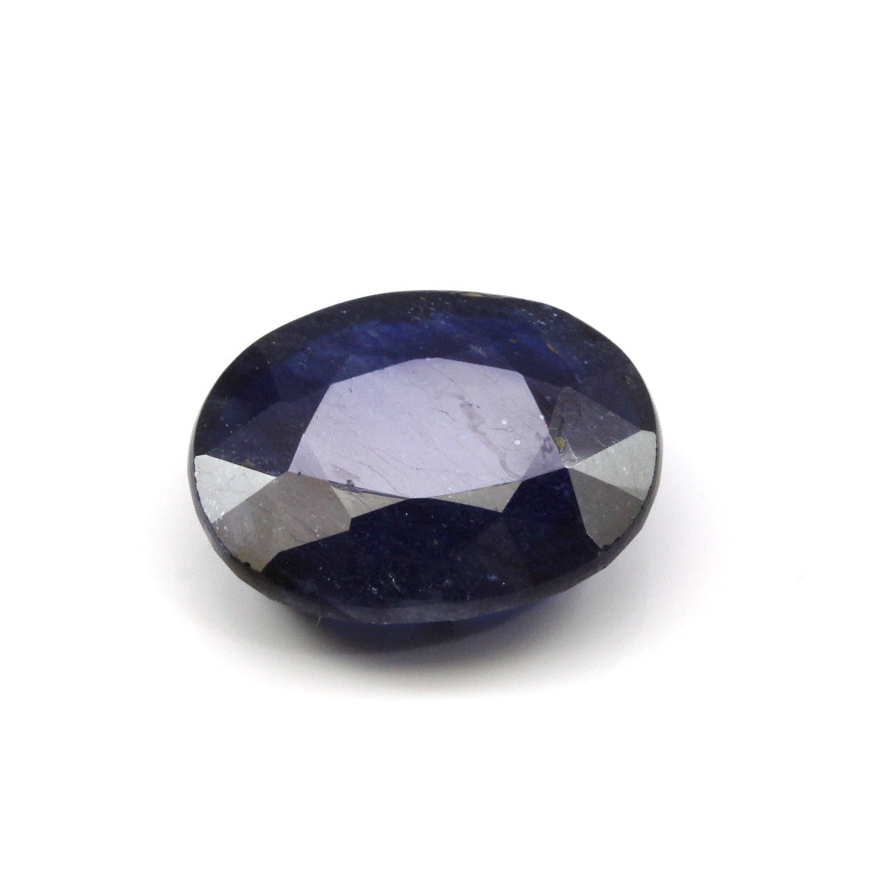 Certified 7.67Ct Natural Blue Sapphire (Neelam) Oval Cut Gemstone