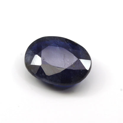 Certified 7.67Ct Natural Blue Sapphire (Neelam) Oval Cut Gemstone