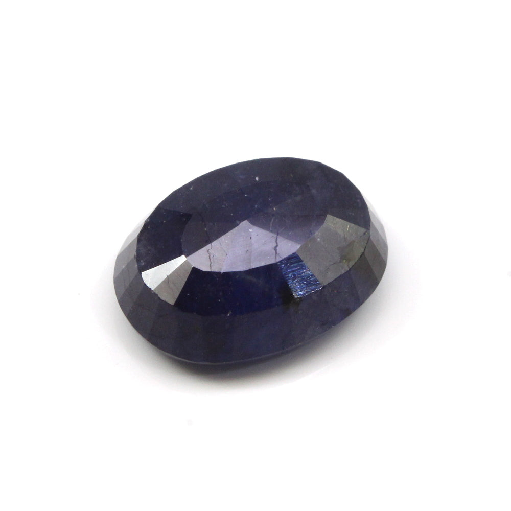 Certified 7.67Ct Natural Blue Sapphire (Neelam) Oval Cut Gemstone