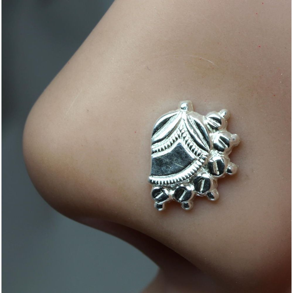 Real Silver Nath for women in Indian Style 