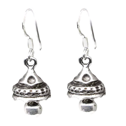Hanging Silver Jhumki Earrings