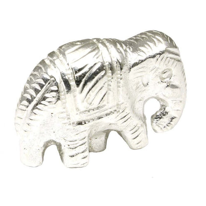 Pure Silver Elephant Lucky Gajraj chandi ka Hathy Lal kitab remedy solid inside