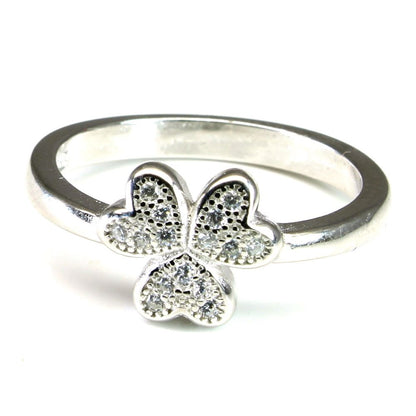 925 Sterling Silver Ring Platinum Finish