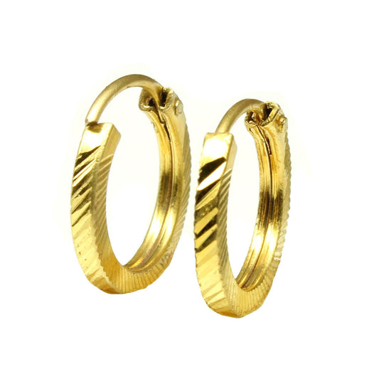 real-14k-yellow-gold-hoop-earrings-simple-hi-polish-cut-hollow-pipe-loop-pair