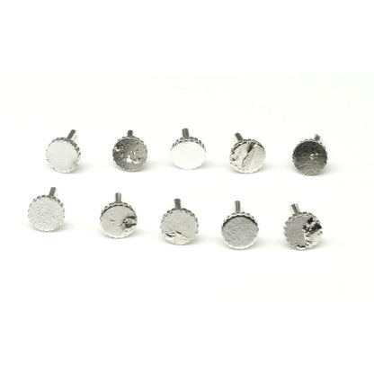 10pc Silver plated Back Pins for Push Pin