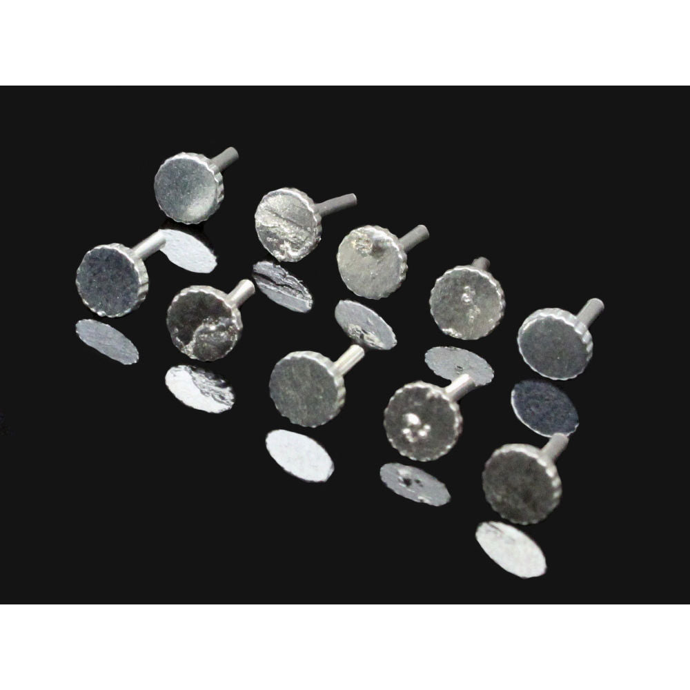 10pc Silver plated Back Pins for Push Pin